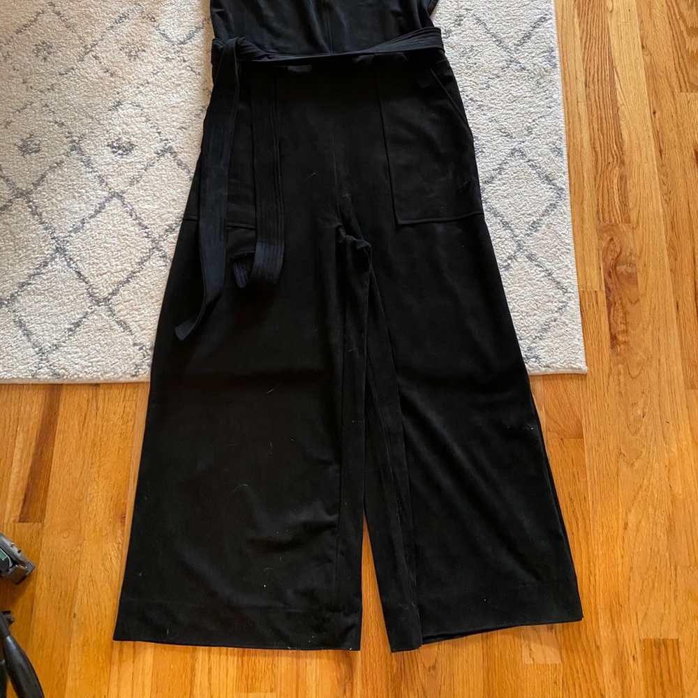Banana Republic Suede Black Jumpsuit